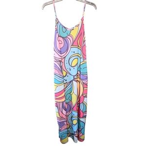 Colorful Abstract Maxi Dress